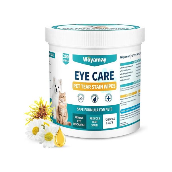 Extra Large Eye Wipes for Dogs and Cats - Tear Stain and Mucus Remover