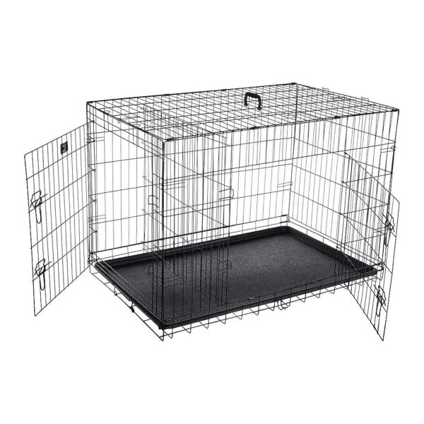 Extra Large Portable Pet Crate for Dogs with Double Doors