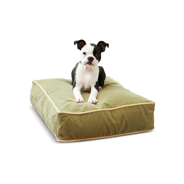 Extra Small Reclining Rectangle Dog Pillow Bed with Machine Washable Cover