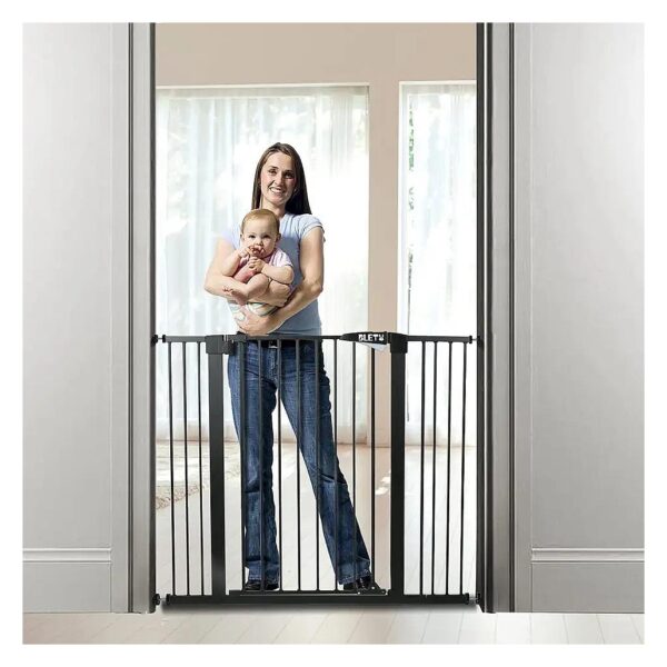 Extra Tall Pet Gate for Stairs Doorways Entryways Pressure Mount Baby Gate for Children