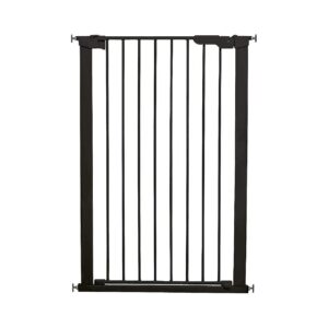 Extra Tall Pressure Mount Pet Gate for Large and Small Dogs Black Safety Gate