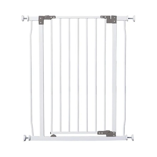 Extra Tall Security Gate for Doorways and Hallways White 5 to 33 Inch Wide