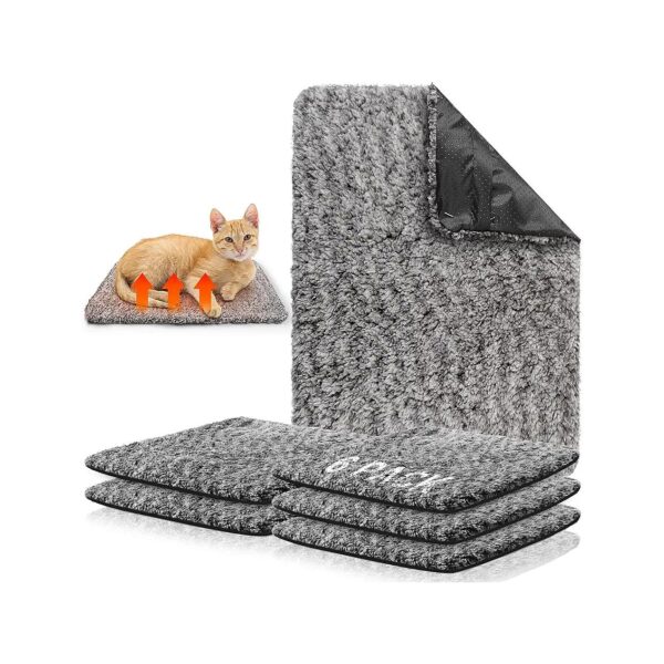 Extra Warm Self-Heating Cat and Dog Bed Mats for Small Breeds, 6-Pack