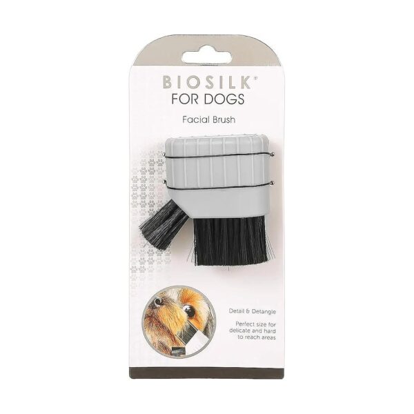 Facial Brush for Dogs with Detailer Bristles for Hard to Reach Areas