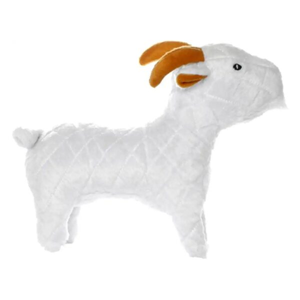 Farm Goat Squeaker Toy Durable Strong and Tough Interactive Play Tug Toss Fetch Floats