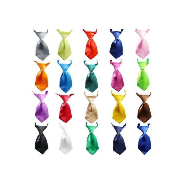 Fashionable Pet Ties for Small Dogs Adjustable Neck Ties in 20 Colors