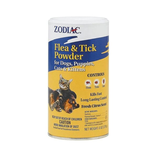 Fast Flea Tick Lice Killer Powder for Small Dogs Puppies Cats Kittens