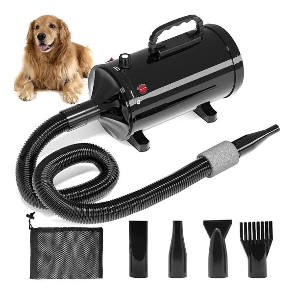 Fast and Gentle Dog Hair Dryer with 8HP Motor and Low Noise Design