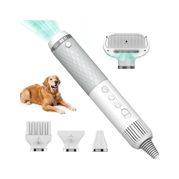 Fast and Gentle Pet Hair Blow Dryer with 3 Airflow and Temperature Modes