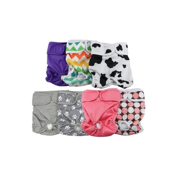 Female Dog Diapers for Large Breeds - 7 Pack of Absorbent and Comfortable Diapers