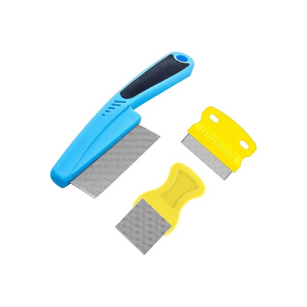 Fine Tooth Pet Comb for Dogs and Cats to Remove Fleas Lice Tangles and Dandruff