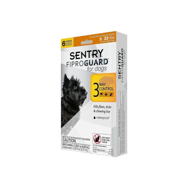 Fiproguard Flea and Tick Control Solution for 5-22 Pound Dogs