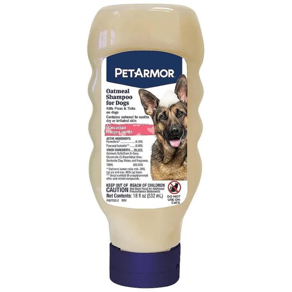 Flea And Tick Protection Oatmeal Shampoo For Dogs With Sensitive Skin