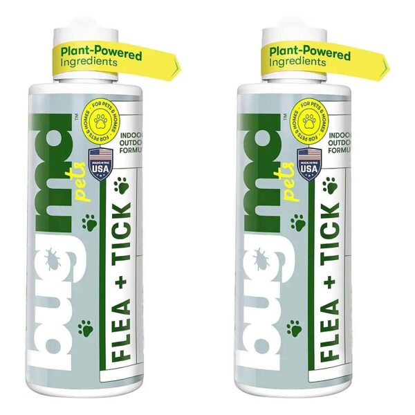 Flea and Tick Control Spray for Dogs, Cats, Rabbits, Hamsters, and Ferrets - 2 Pack