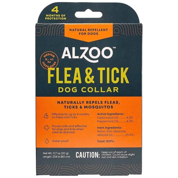 Flea and Tick Protection for Medium-Sized Dogs with Plant-Based Repellent Dog Collar