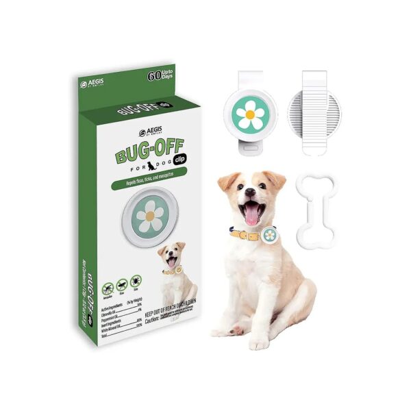 Flea and Tick Repellent Clip for Dogs with 60-Day Protection