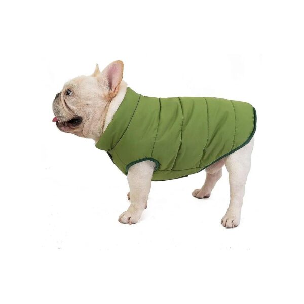 Fleece Lined Bomber Vest for Wide Chest Bulldogs and Fat Dogs Winter Coat Down Jacket