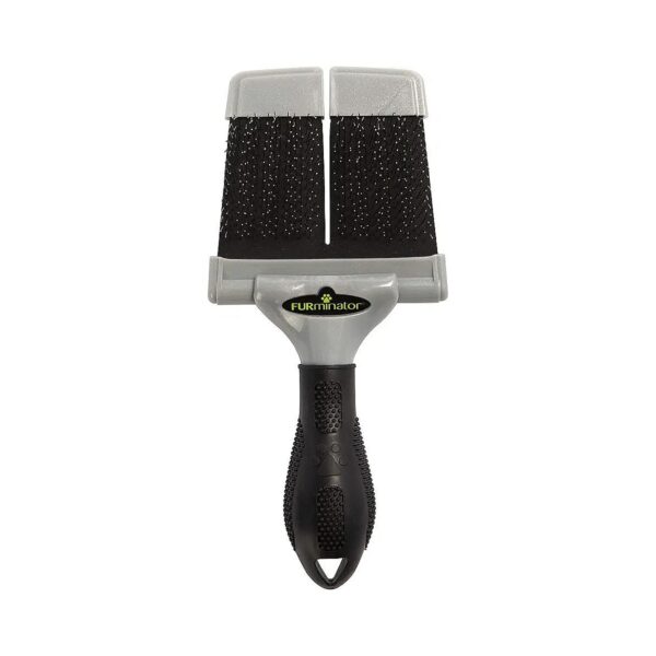 Flexible Brush for Grooming Dogs with Curly Medium Length Hair