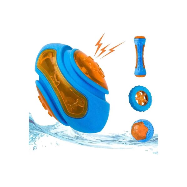 Floating Fetch Toy for Dogs, Safe TPR Material, Bouncy, Chew-Resistant, Durable