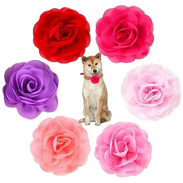 Flower Collar Embellishments for Female Dogs Wedding Birthday Party