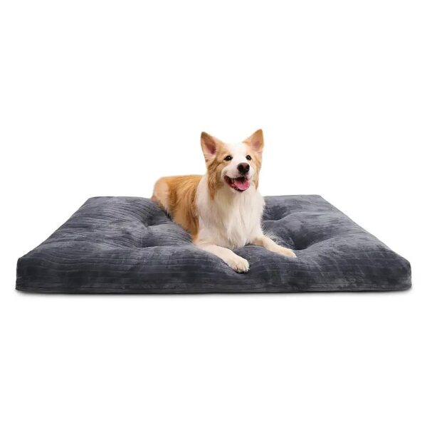 Fluffy and Padded Dog Crate Bed for Medium to Large Dogs