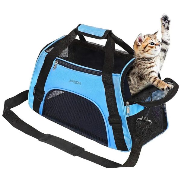 Foldable Airline Approved Pet Carrier Bag for Cats and Dogs up to 14lbs