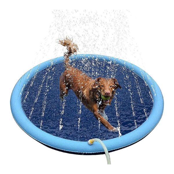 Foldable Non Slip Dog Water Activities Pool for Backyard and Beach Fun