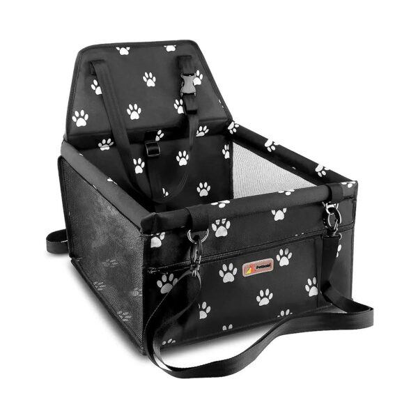 Foldable Pet Travel Bag with Car Booster Seat and Safety Harness