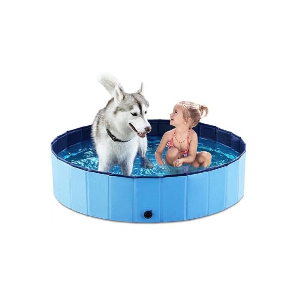 Foldable Portable Pet Bath Pool for Small Medium Large Dogs Cats and Kids 48 Blue