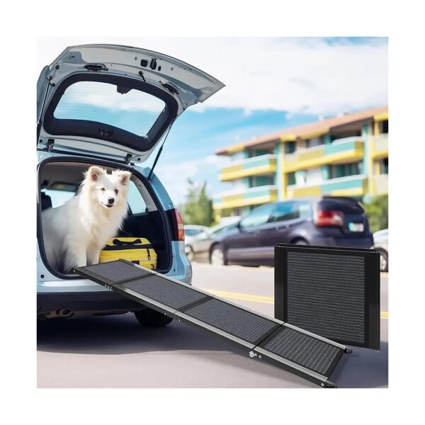 Folding Dog Ramp for Cars, SUVs, and Trucks, Ideal for Large and Small Dogs