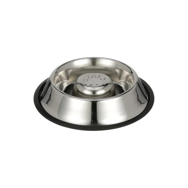 Food Grade Stainless Steel Slow Feed Dog Bowl for Optimal Nutrition