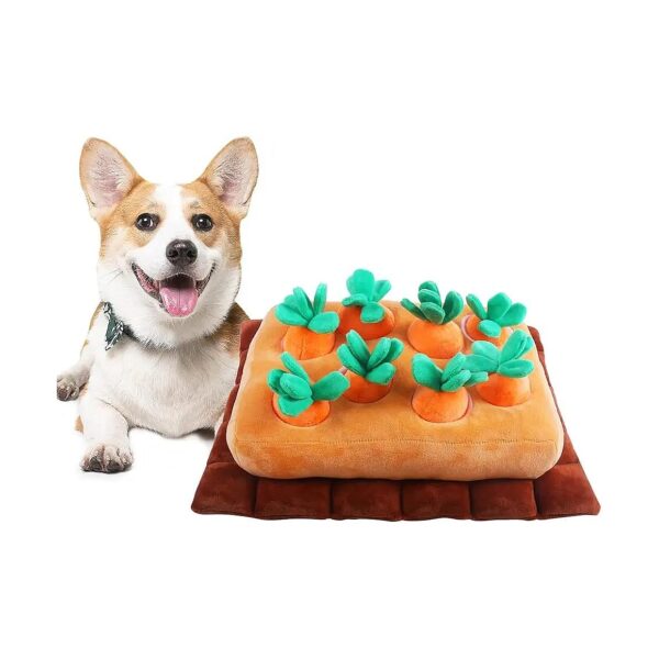 Foraging Mat for Small Medium Dogs with Carrot Sniffing and Stress Relief