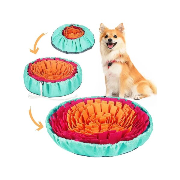 Foraging Snuffle Mat with Adjustable Digging Toys for Dogs Preventing Boredom and Anxiety