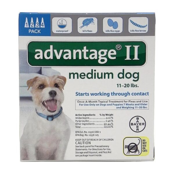 Four Month Supply of Effective Flea and Tick Treatment for Dogs 11-20 Pounds