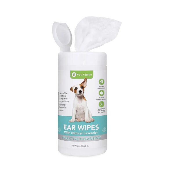 Fragrance Free Ear Wipes for Dogs with Itchy Ears