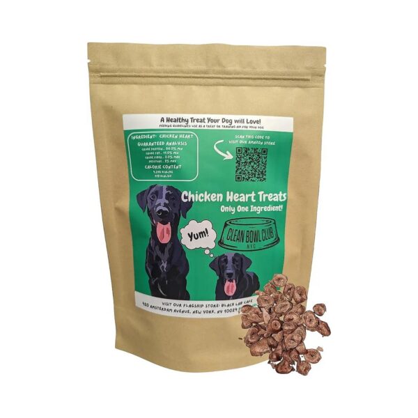 Freeze-Dried Chicken Hearts 3 oz High Protein Grain-Free Dog Treat