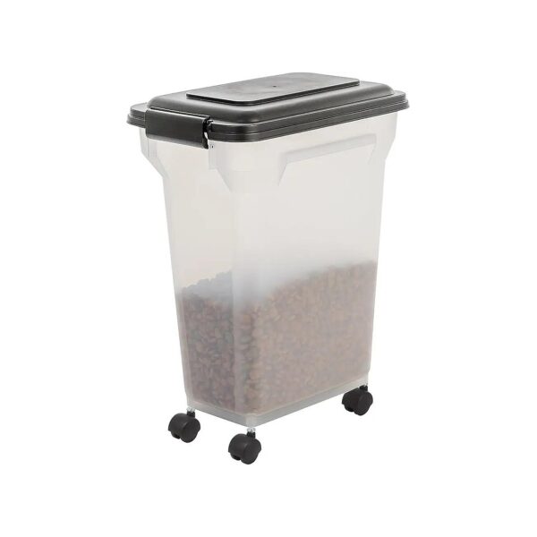 Fresh Food Storage Container for Dogs Cats 20 Liters Airtight Black