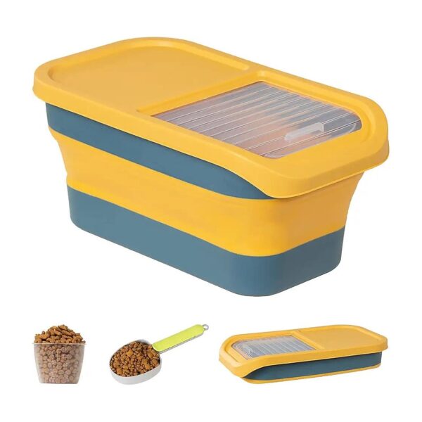 Fresh Food Storage Container for Dogs and Cats - 10-13LBS Capacity with Sliding Lid