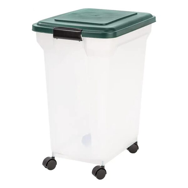 Fresh Food Storage Container for Pets Up to 42 Lbs with Attachable Wheels