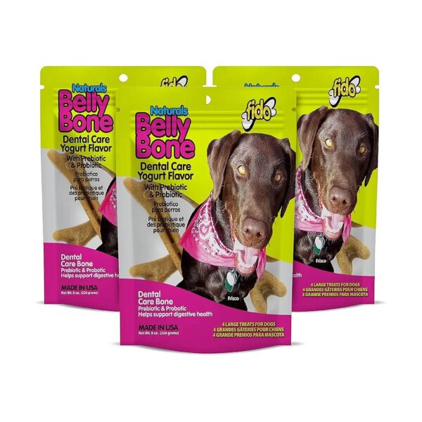 Fresh, Yogurt Flavored Dental Care for Large Dogs (50-120 Pounds) with Omega Fatty Acids