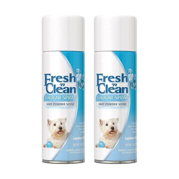 Fresh and Clean Dog Cologne Spray with Long Lasting Scent, Pack of 2