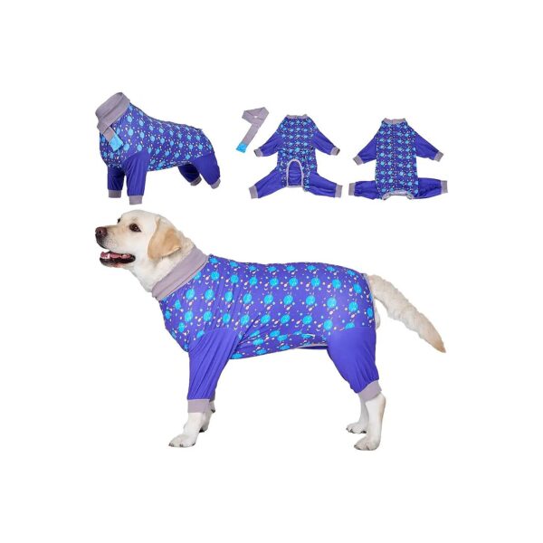 Full Body Coverage Recovery Suit for Medium Large Dogs Anti-Licking Protection