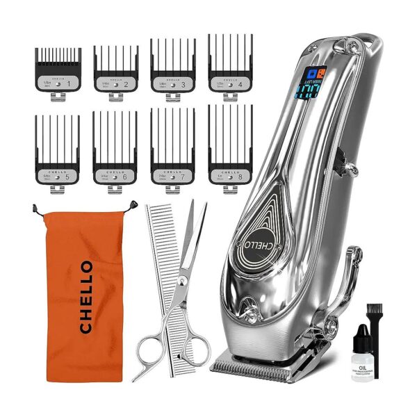 Full Metal Dog Grooming Clippers with Cordless and Corded Option for Home Use