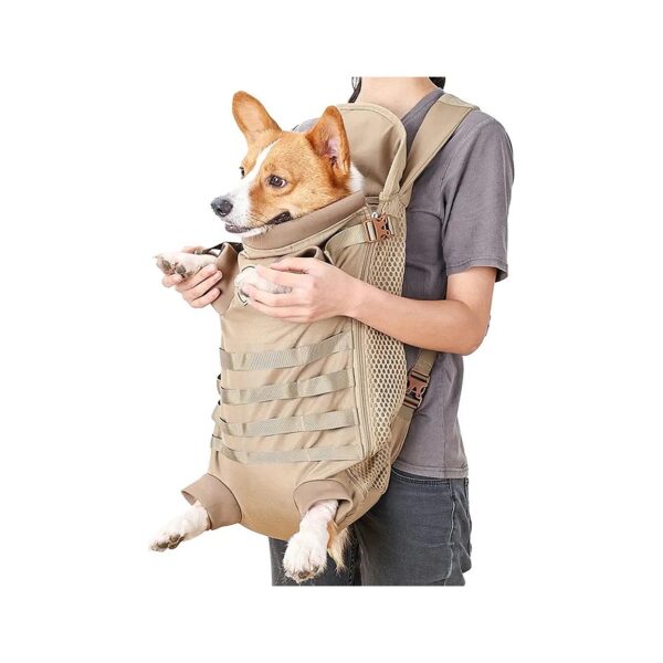 Fuller Comfort and Freedom for Your Dog with This Adjustable Shoulder Strap Backpack