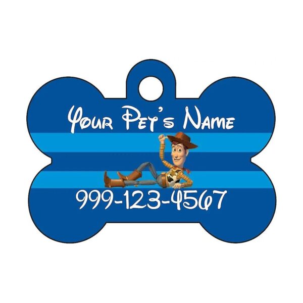 Fully Customizable Pet ID Tag with Name, Number, and Font Choice for Dog Owners