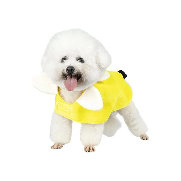 Fun and Creative Yellow Banana Costume for Small Pet Dogs and Cats at Halloween Party