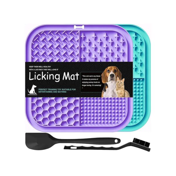 Fun and Interactive Licking Mat for Dogs and Cats with Multiple Textures