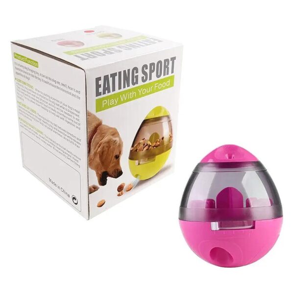 Fun and Stimulating Dog Treat Dispenser Ball with Adjustable Leaks and Easy Cleaning