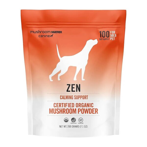 Functional Organic Mushroom Powder for Dogs - Zen Calming Support