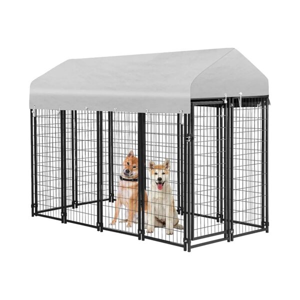 Galvanized Metal Pet Enclosure for Outdoor Play